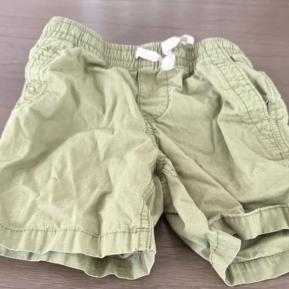 GAP Light Olive Drawstring Pull-On Shorts